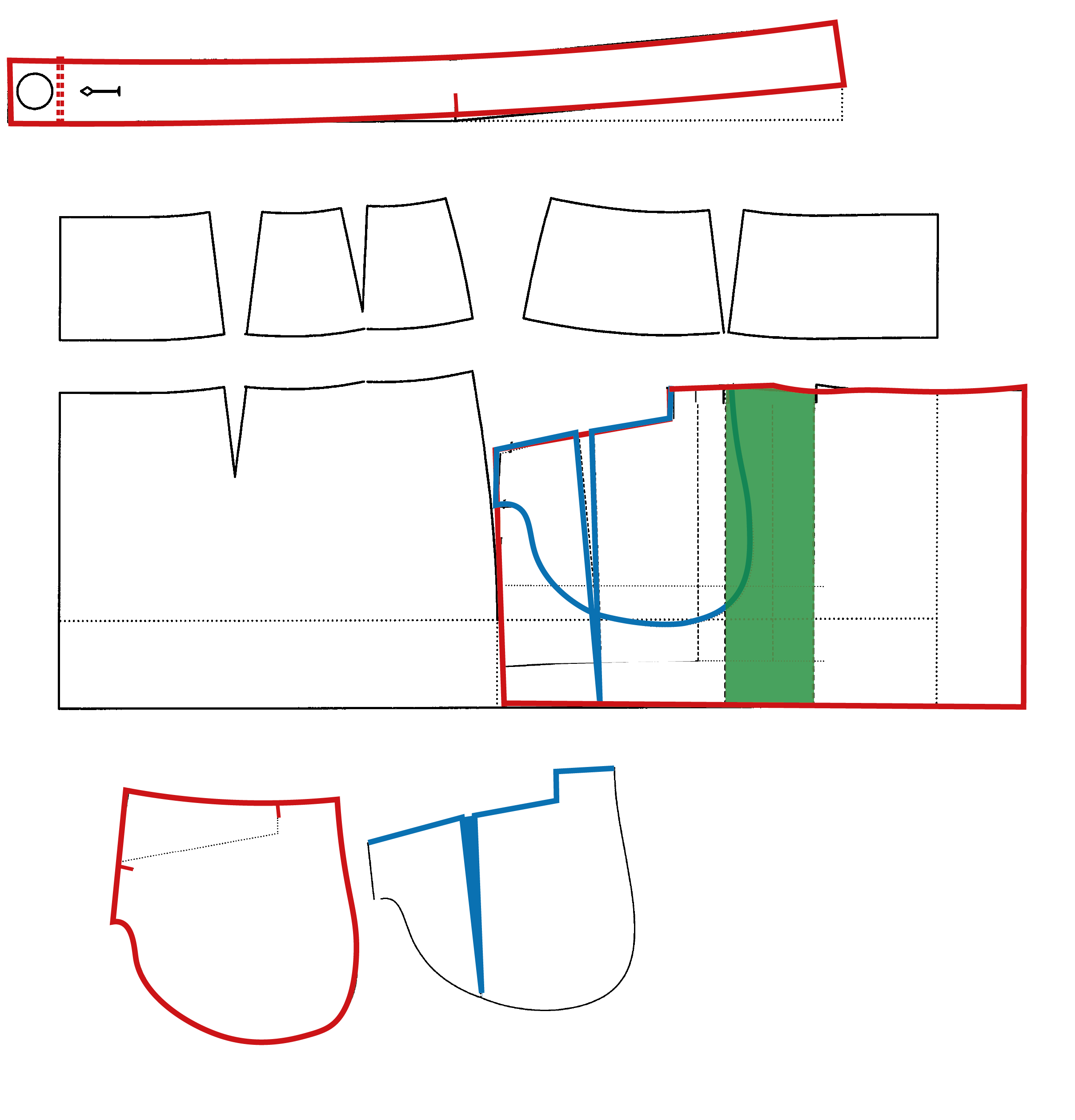 Schnittzeichnen Thema 1 Jupe